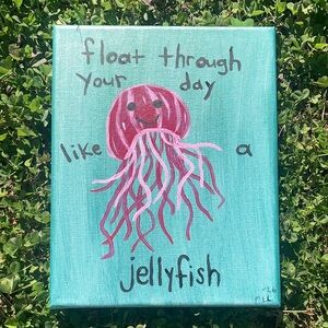 Jellyfish Painting - Acrylic on Canvas